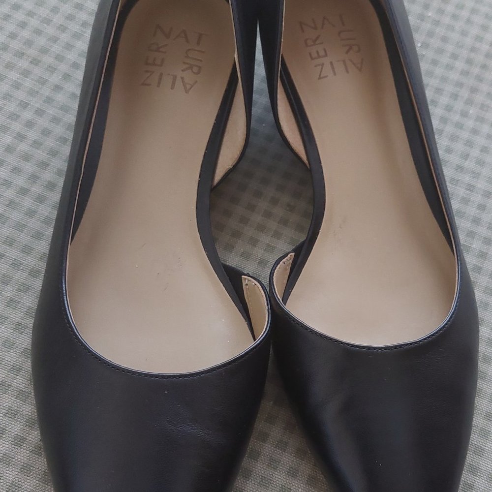 Naturalizer Womens Belina Black D'Orsay Flats Shoes Women’s Size 8